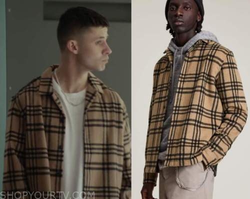 Better: Season 1 Episode 4 Beige Plaid Striped Jacket | Shop Your TV