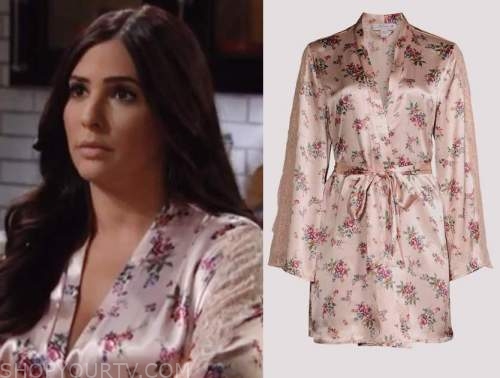 Days Of Our Lives: March 2023 Gabi's Pink Floral Robe | Shop Your TV