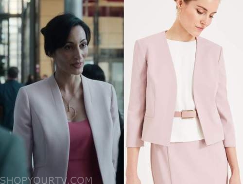 Liaison: Season 1 Episode 3 Sabine's Pink Cropped Blazer | Shop Your TV