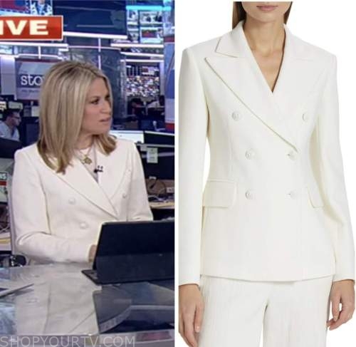 the story, fox news fashion, white double breasted blazer, martha maccallum