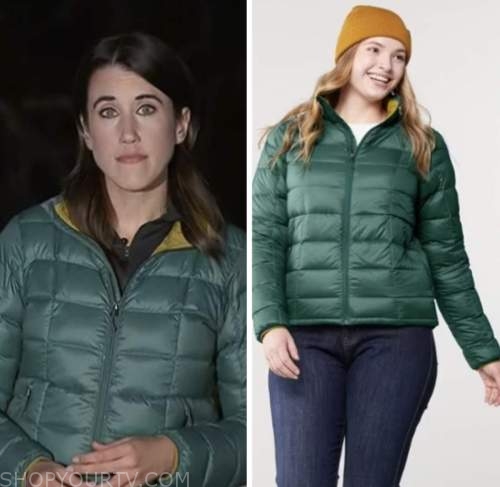 maggie vespa, the today show, green down jacket