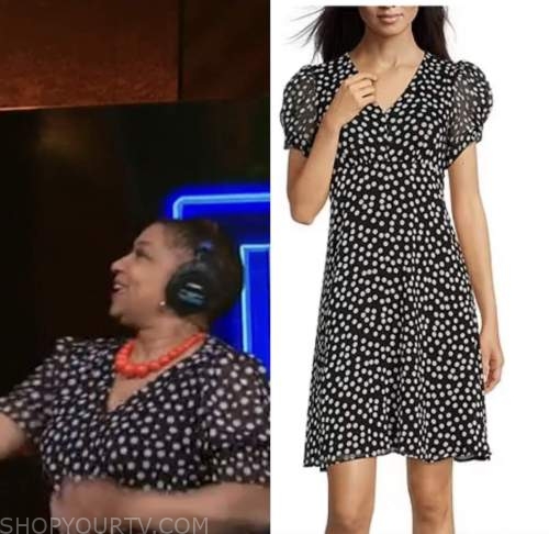 deja vu, black polka dot dress, live with kelly and ryan