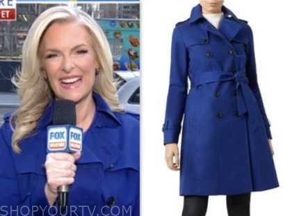 Fox and Friends: April 2023 Janice Dean's Blue Trench Coat | Shop Your TV