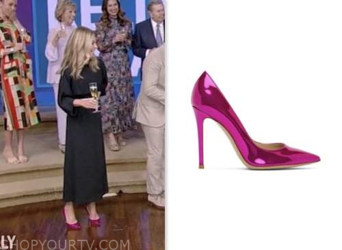 live with kelly and ryan, kelly ripa, pink metallic pumps