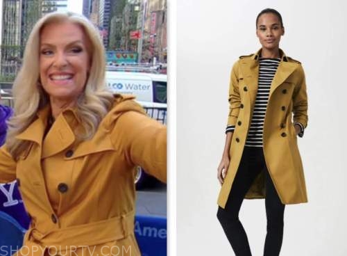 Fox and Friends: May 2022 Janice Dean's Yellow Trench Coat | Fashion ...