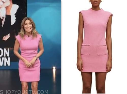 Access Hollywood: April 2023 Kit Hoover's Pink Mini Dress | Shop Your TV