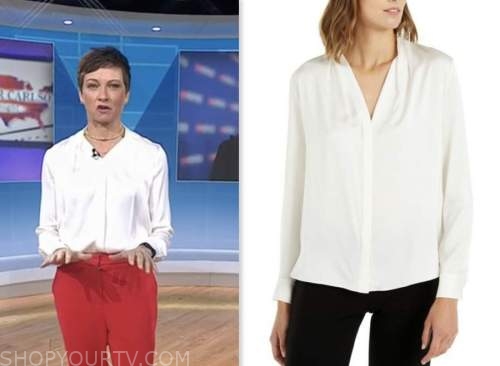 the today show, stephanie gosk, white satin blouse