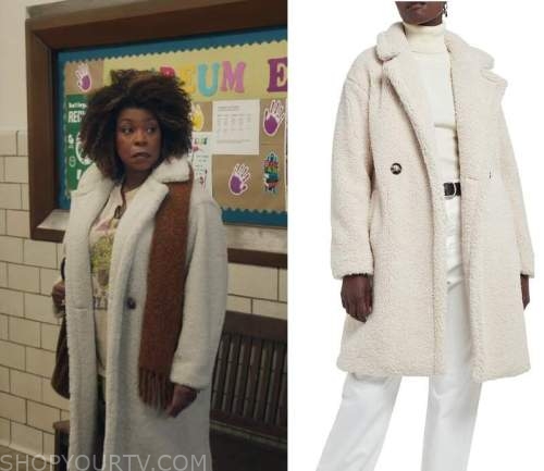 The Equalizer: Season 3 Episode 15 Vi's Sherpa Coat | Shop Your TV