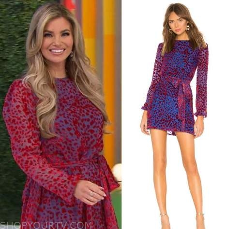 The Price is Right: April 2023 Amber's Red/Blue Velvet Spot Dress ...