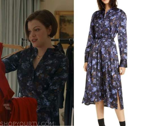 The Diplomat: Season 1 Episode 8 Blue Floral Printed Dress | Shop Your TV