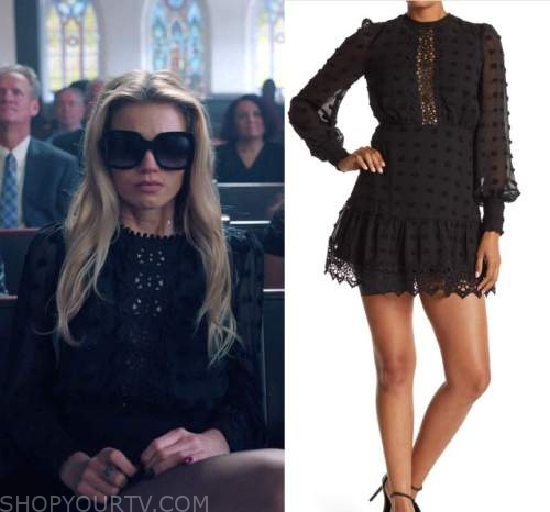 Florida Man: Season 1 Episode 5 Delly's Black Sheer Polka Dress | Shop ...