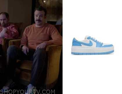 Ted Lasso: Season 3 Episode 6 Ted's White/Blue Nike Sneakers | Shop Your TV