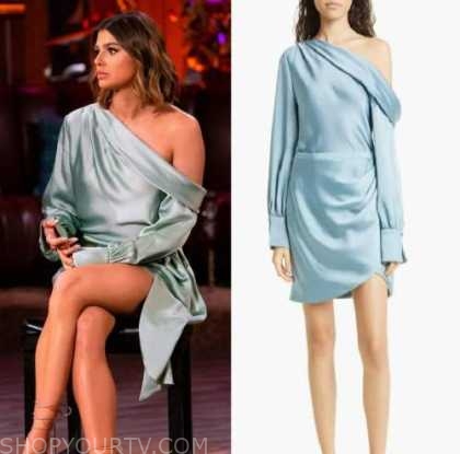 Vanderpump Rules: Season 10 Reunion Raquel's Blue Satin One Shoulder ...