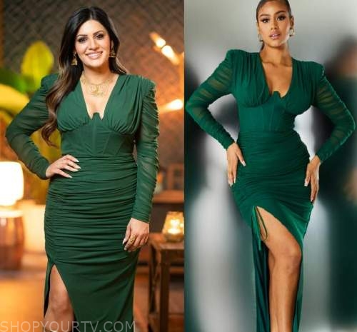 Married at First Sight: Season 10 Sandy's Green Mesh Dress | Shop Your TV