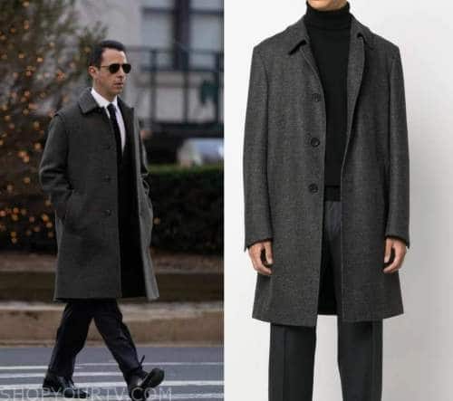 Succession: Season 4 Episode 9 Kendall's Grey Coat | Shop Your TV