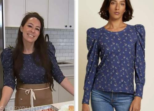 the today show, joanna gaines, blue floral top
