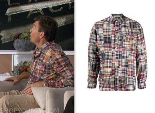 jerry o'connell, the talk, patchwork shirt