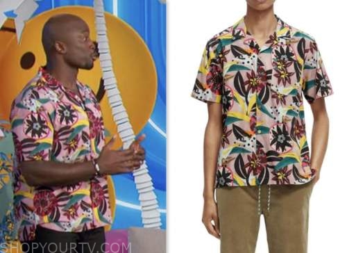 AKBAR GBAJABIAMILA, the talk, pink floral shirt