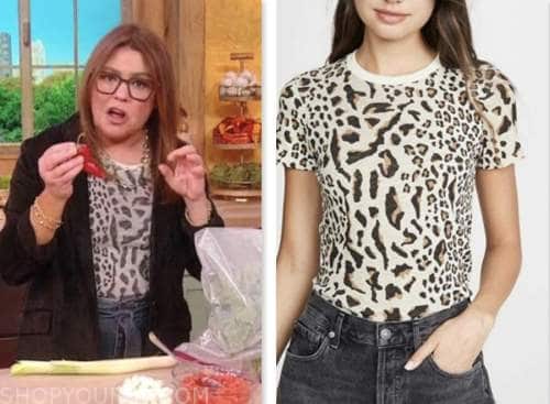 the rachael ray show, rachael ray, leopard tee