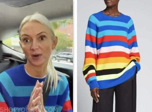 the rachael ray show, zanna roberts rassi, striped sweater