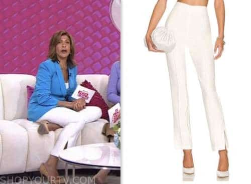 The Today Show: May 2023 Hoda Kotb's White Cropped Pants | Shop Your TV