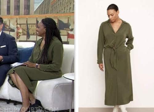 blayne alexander, the today show, green dress