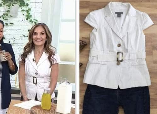 white jacket top, the today show, joy beuer