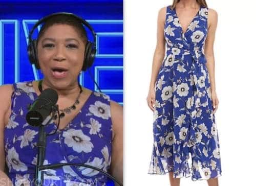 deja vu, live with kelly and mark, blue floral dress