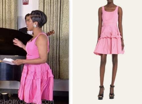 tamron hall show, tamron hall, pink mini dress