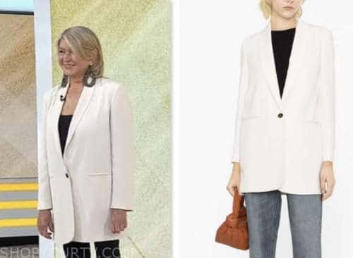 the today show, martha stewart, white blazer