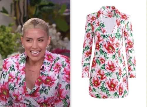 Heather Rae El Moussa, the jennifer hudson show, floral blazer dress