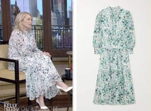 Live with Kelly and Mark: May 2023 Christine Taylor's Floral Print Midi ...