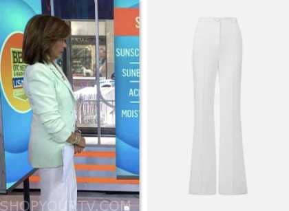 The Today Show: May 2023 Hoda Kotb's White Flare Pants | Shop Your TV