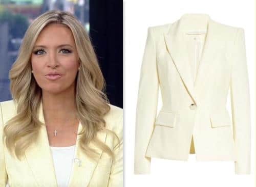 outnumbered, kayleigh mcenany, fox news fashion, yellow blazer