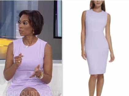harris faulkner, fox news fashion, purple sheath dress, outnumbered