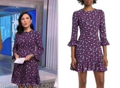 nbc news daily, purple floral dress, vicky nguyen