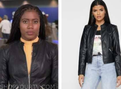 Priscilla Thompson, nbc news daily, black leather jacket