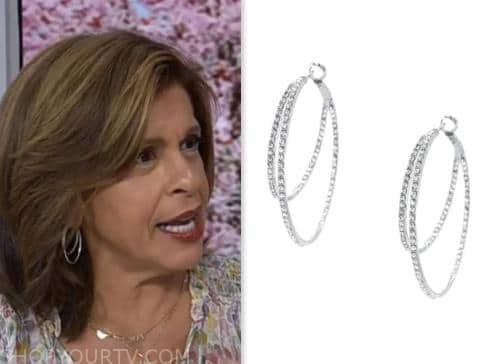 hoda kotb, the today show, hoda and jenna, double hoop earrings
