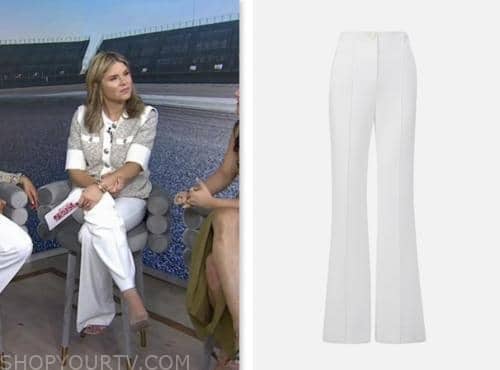 jenna bush hager, the today show, white pants, hoda and jenna
