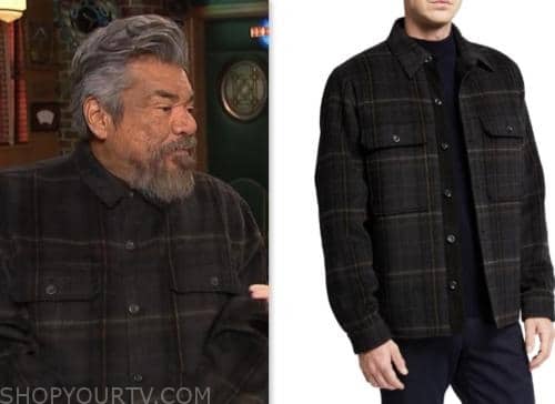 george lopez, E! news, plaid shirt jacket