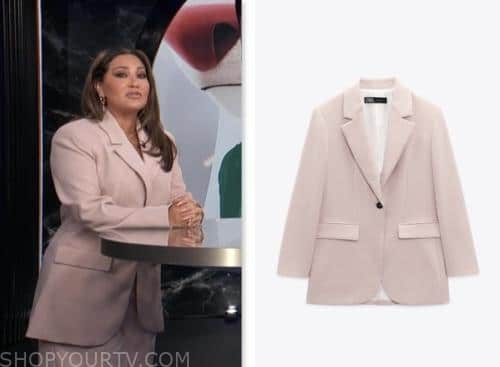 adrienne bailon houghton, pink blazer, E! news