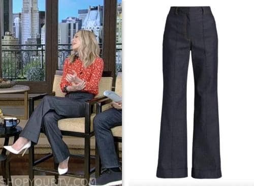 live with kelly and mark, wide leg jeans pants, kelly ripa