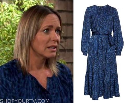 Days Of Our Lives: May 2023 Blue Print Midi Dress | Shop Your TV