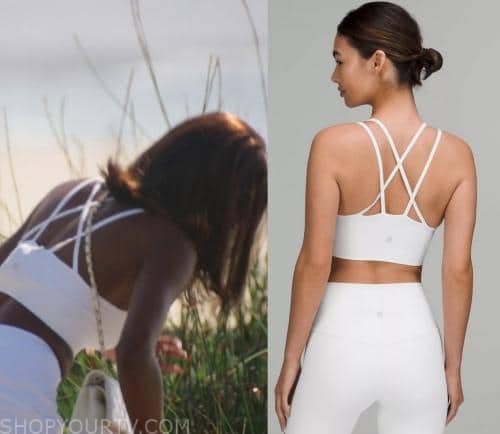 Lululemon Like A Cloud Longline Bra Light Support worn by Chelsea Lazkani  as seen in Selling Sunset (S06E11)