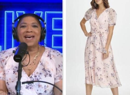 deja vu, live with kelly and mark, pink floral wrap dress