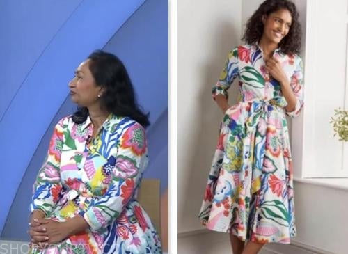 the today show, Dr. Kavita Aggarwal, floral shirt dress