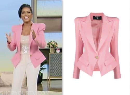 tamron hall show, tamron hall, pink blazer