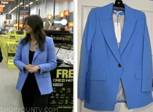 erielle reshef, good morning america, blue blazer