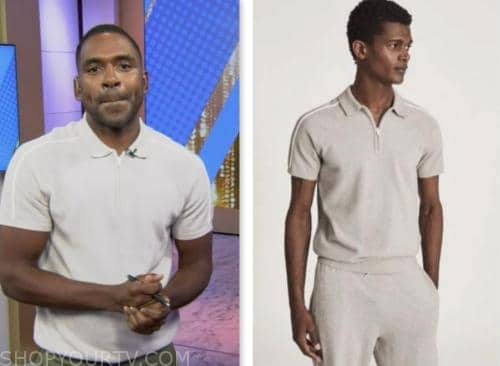 justin sylvester, the today show, hoda and jenna, beige polo shirt