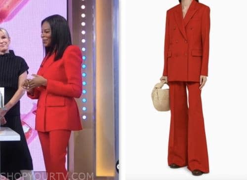 dr. michelle henry, gma3, good morning america, red blazer and pant suit